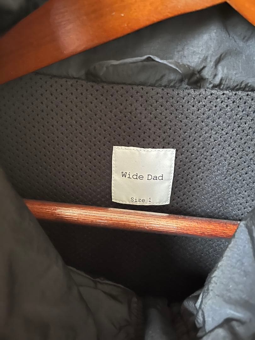 限定　Wide Dad NYLON ZIP JACKET ネイビー