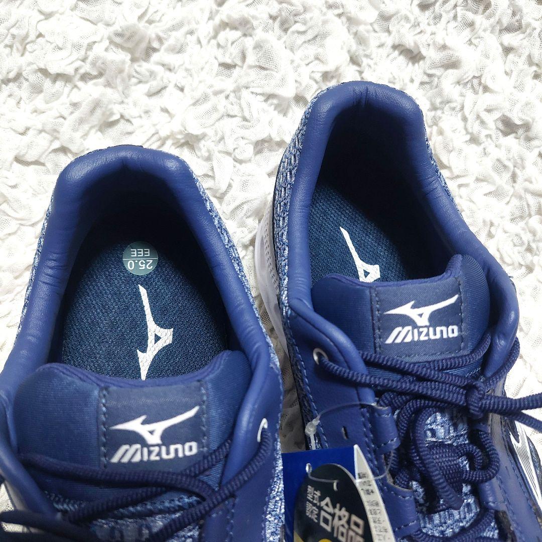 【新品】ミズノ 安全靴 オールマイティVH11L ブルー×ホワイト25cm