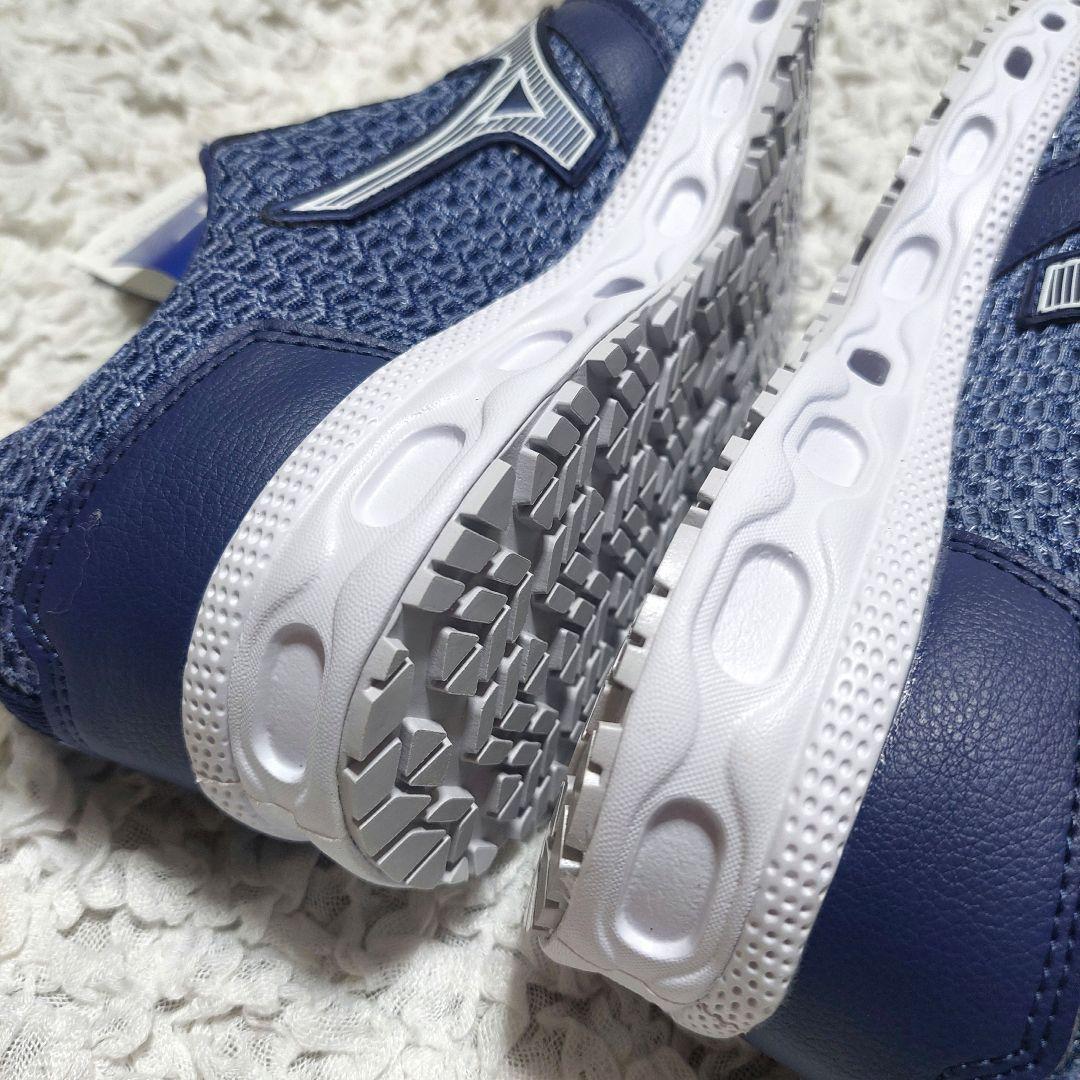 【新品】ミズノ 安全靴 オールマイティVH11L ブルー×ホワイト25cm