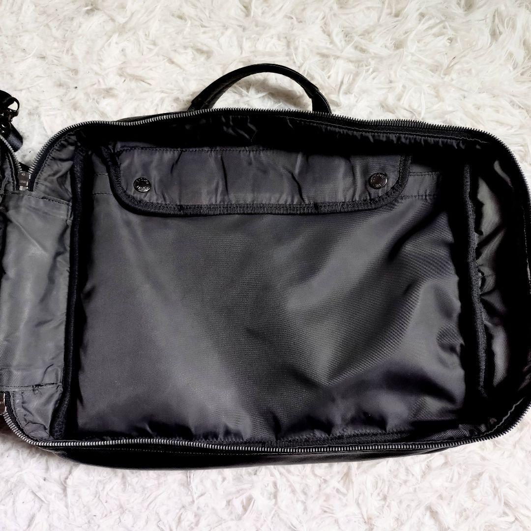 LUGGAGE LABEL　ELEMENT　ブリーフケース　レザー　ブラック