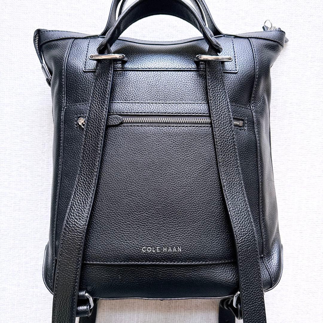 【極美品】コールハーン　グランドアンビションスモールバッグパック　オールレザー