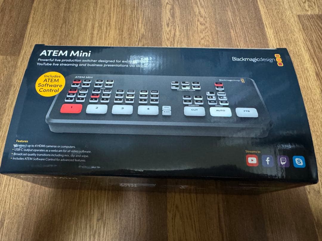 ATEM Mini スイッチャー ブラックマジックデザイン