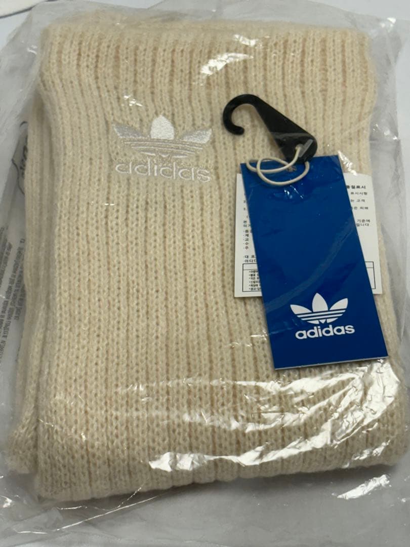 adidas リブ編み　レッグウォーマー2点セット