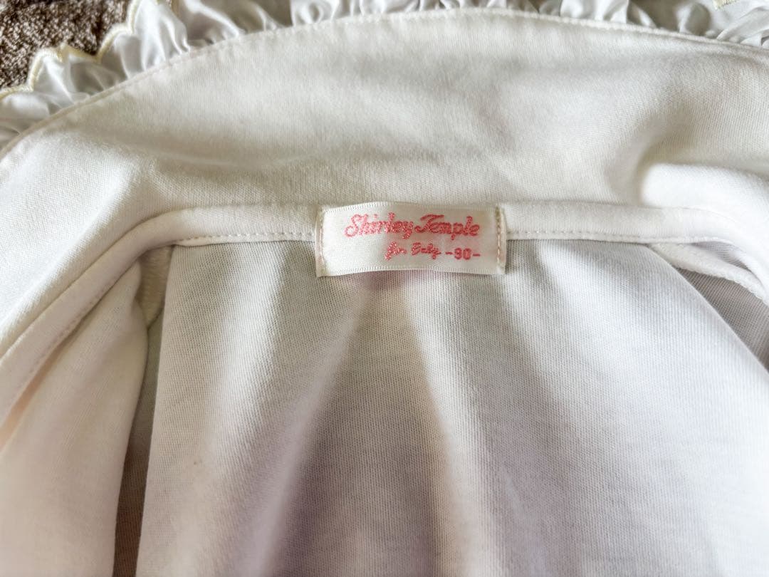 shirleytempleうさぎハンカチプリントジャンパースカート＆ブラウス90