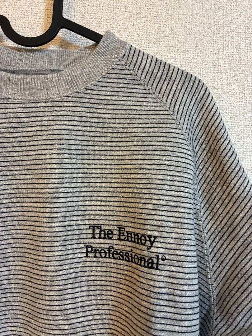 ENNOY BORDER CREW NECK SWEAT エンノイ　スウェット