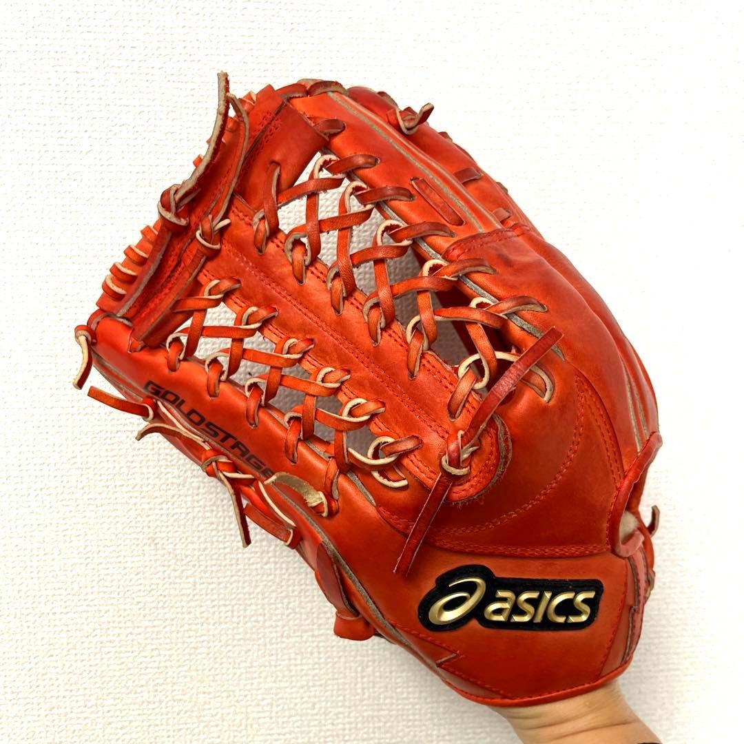 771 アシックス ゴールドステージ 極美品 硬式 外野手用グローブ 左投げ