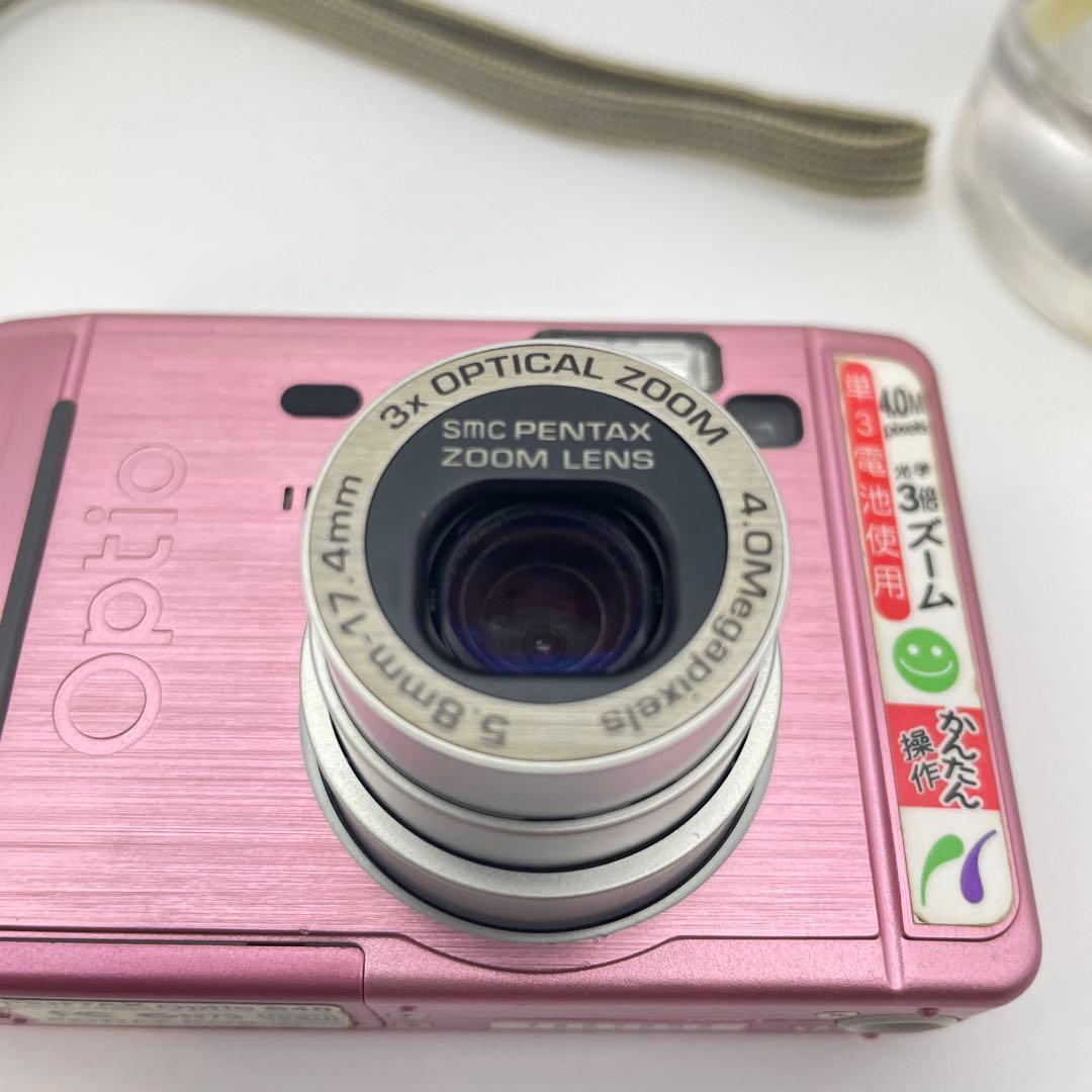 スマホ転送OK✨PENTAX Optio S40✨動作確認済 単三電池 可愛い♪