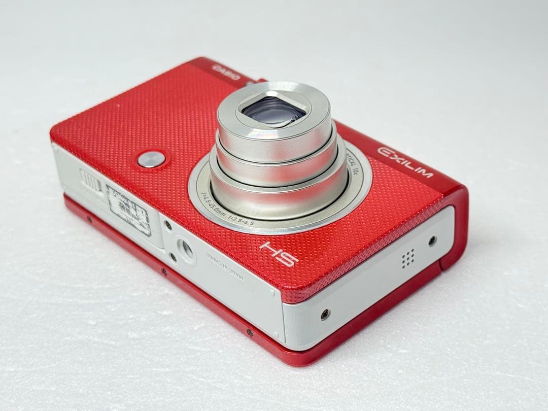 CASIO EX-ZR62 レッド 動作確認済 コンデジ 自撮り　wifi転送可