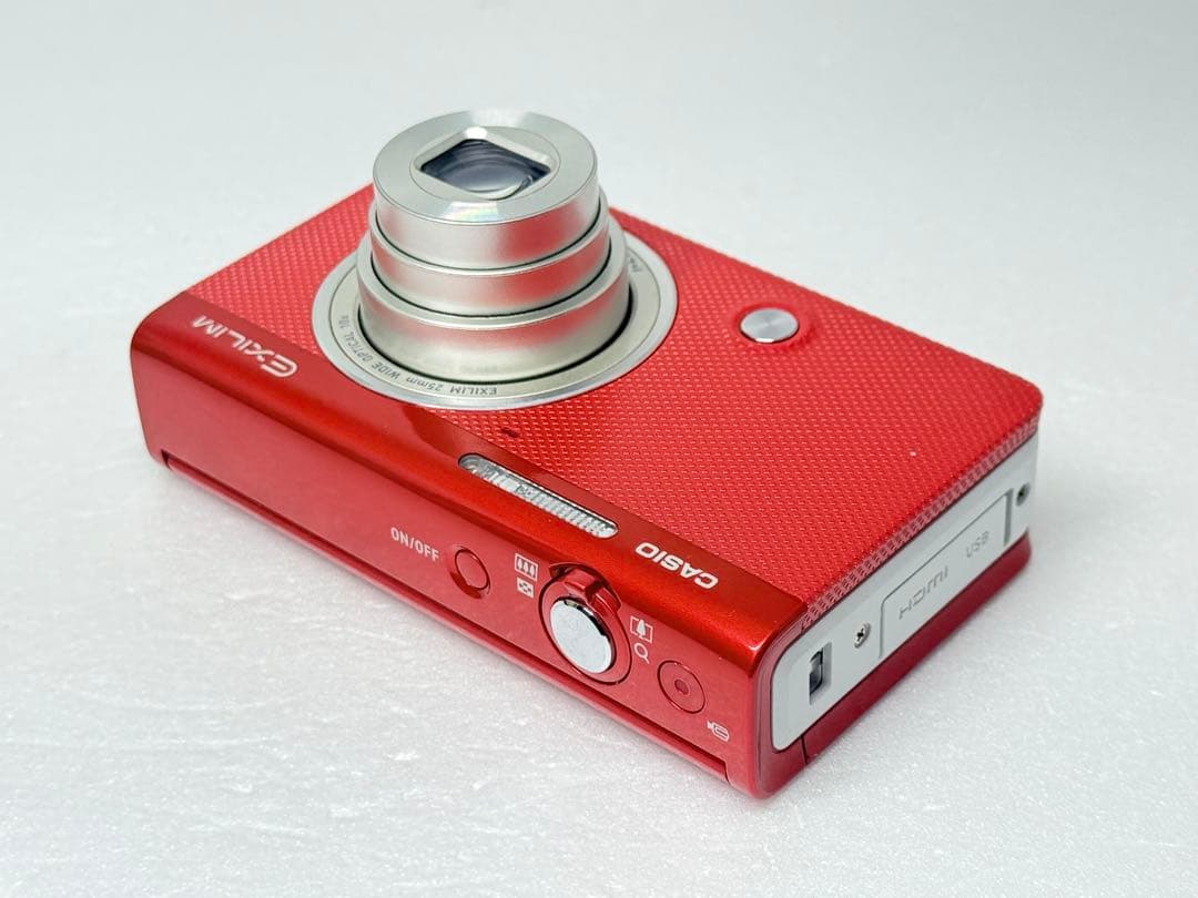 CASIO EX-ZR62 レッド 動作確認済 コンデジ 自撮り　wifi転送可