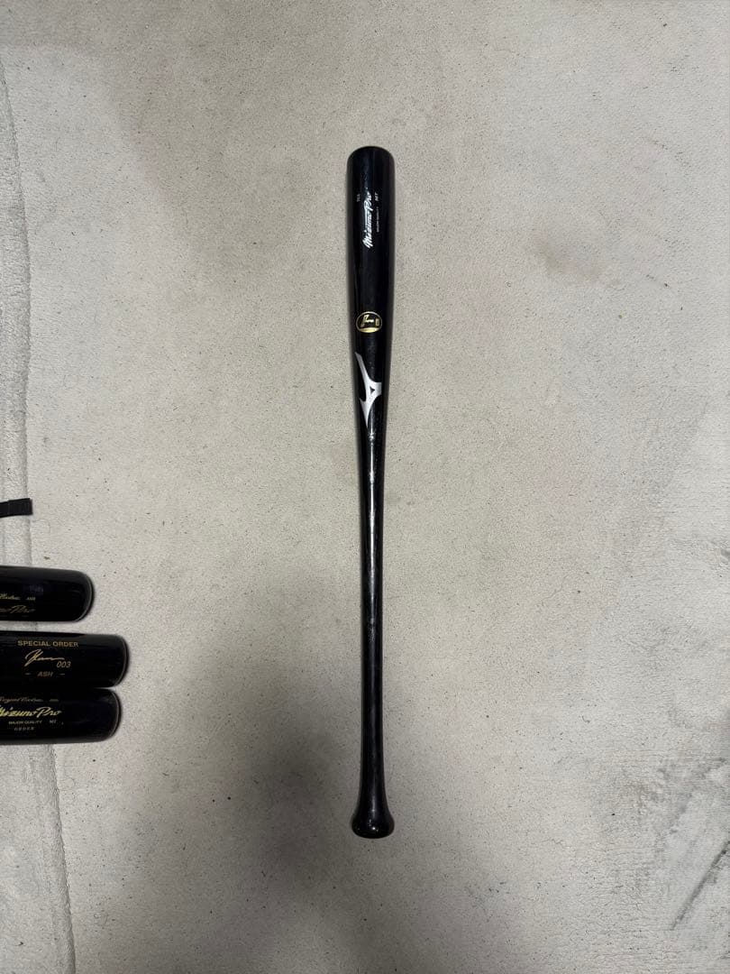 【ゴエ】ミズノプロホワイトアッシュNPBマーク入り