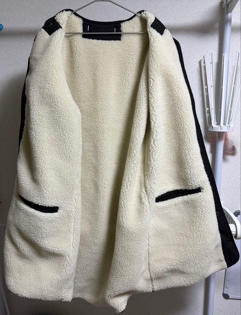 ADAM ET ROPEモッズコート/コットン/ライナー付き/ボア