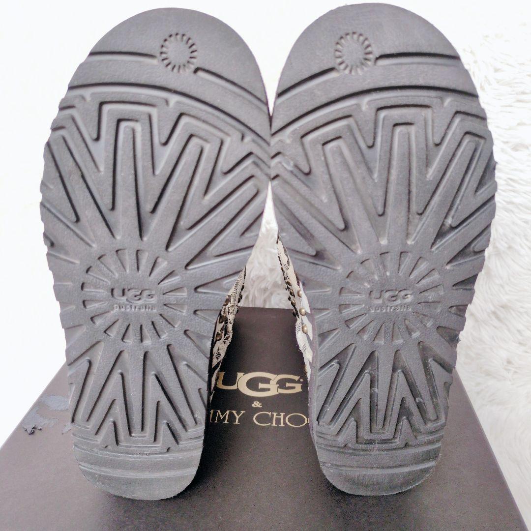 希少✨UGG & JIMMY CHOO ゼブラ柄 ムートンブーツ スタッズ