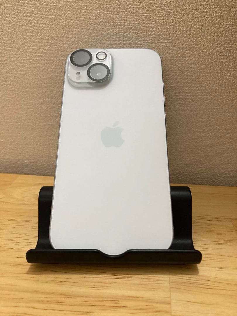 付属品あり 美品 iPhone15 本体 ブルー 新品バッテリー