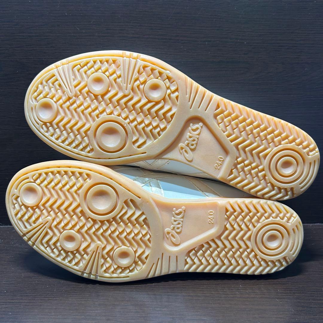 【タグ付き】◆ASICS◆アシックス　太極拳シューズ　24cm パールホワイト