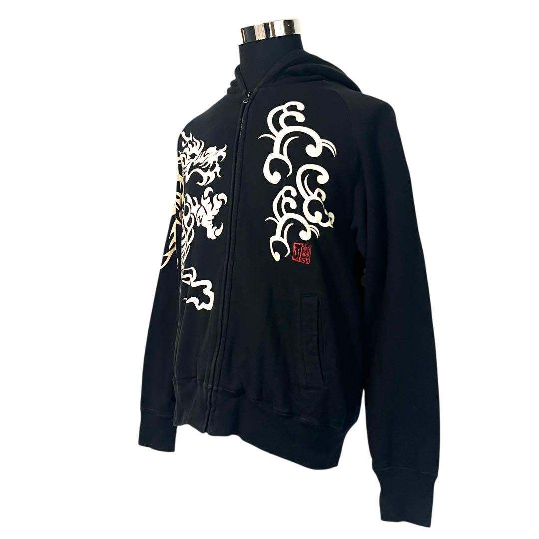 【完売品】【L】絡繰魂 龍 スエット パーカー セットアップ メンズ