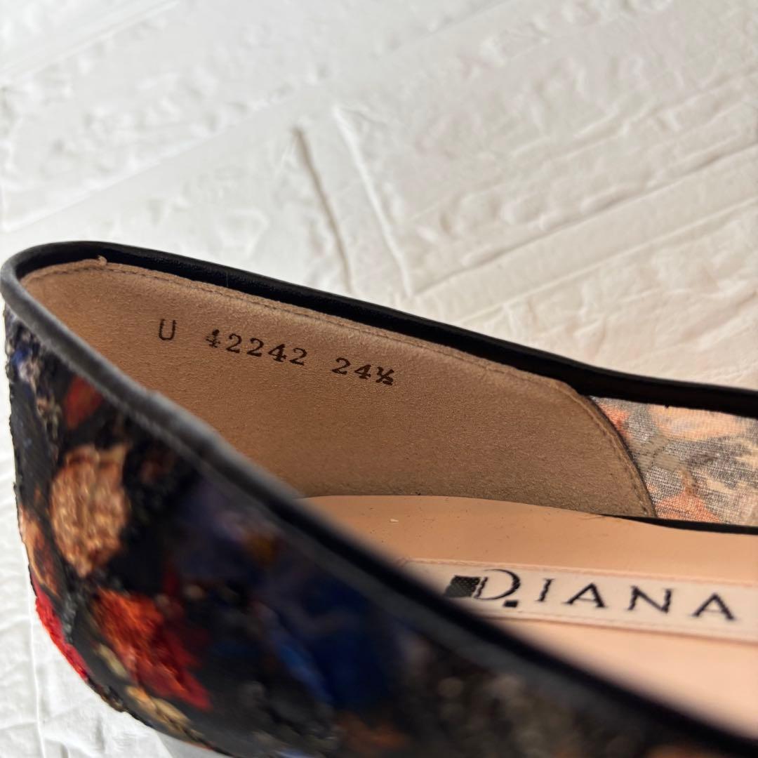 ✨新品未使用✨DIANA 絵画シリーズ ブリューゲル パンプス 黒 24.5
