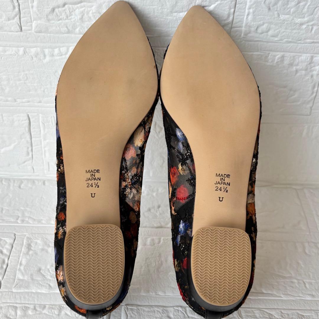 ✨新品未使用✨DIANA 絵画シリーズ ブリューゲル パンプス 黒 24.5