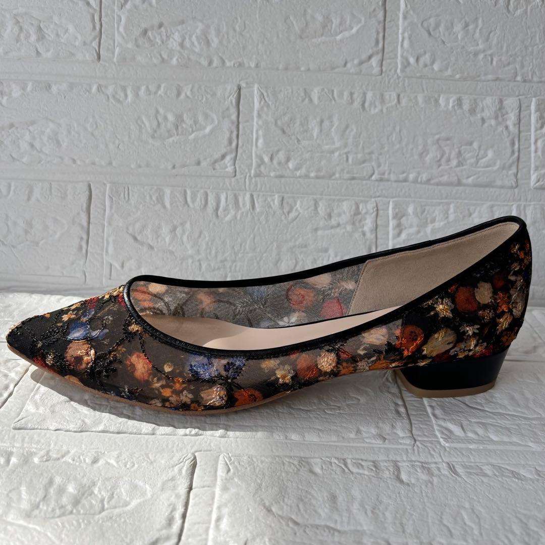 ✨新品未使用✨DIANA 絵画シリーズ ブリューゲル パンプス 黒 24.5