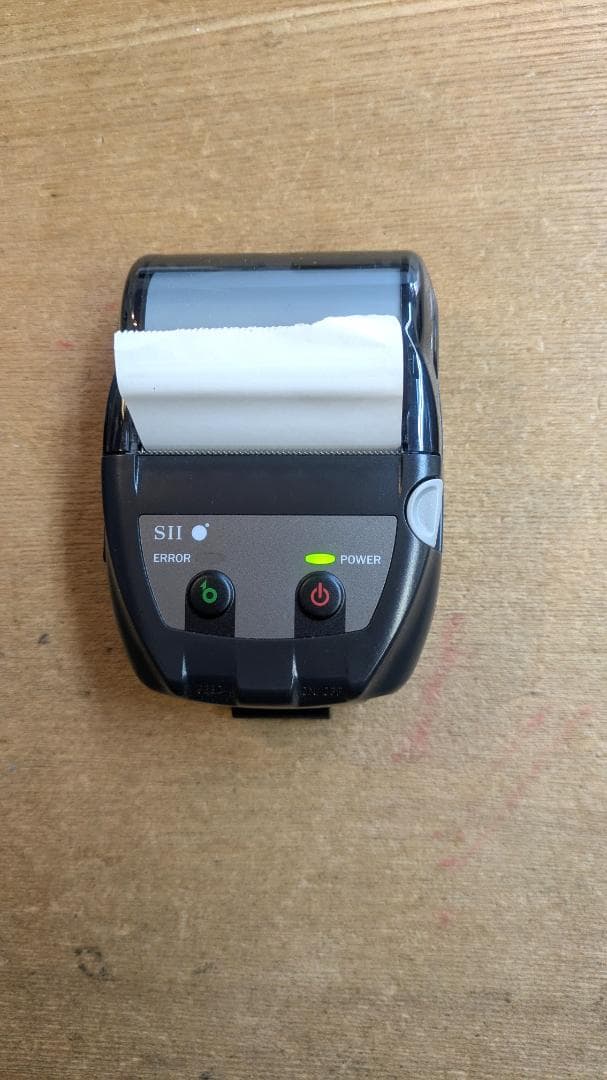 サーマルプリンタ　SII MP-B20 レシート モバイル　ケース　感熱紙つき