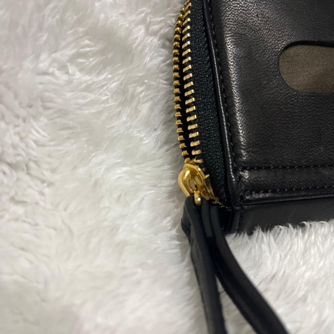 【美品】PORTER WISE &パスケース 馬革　ブラック