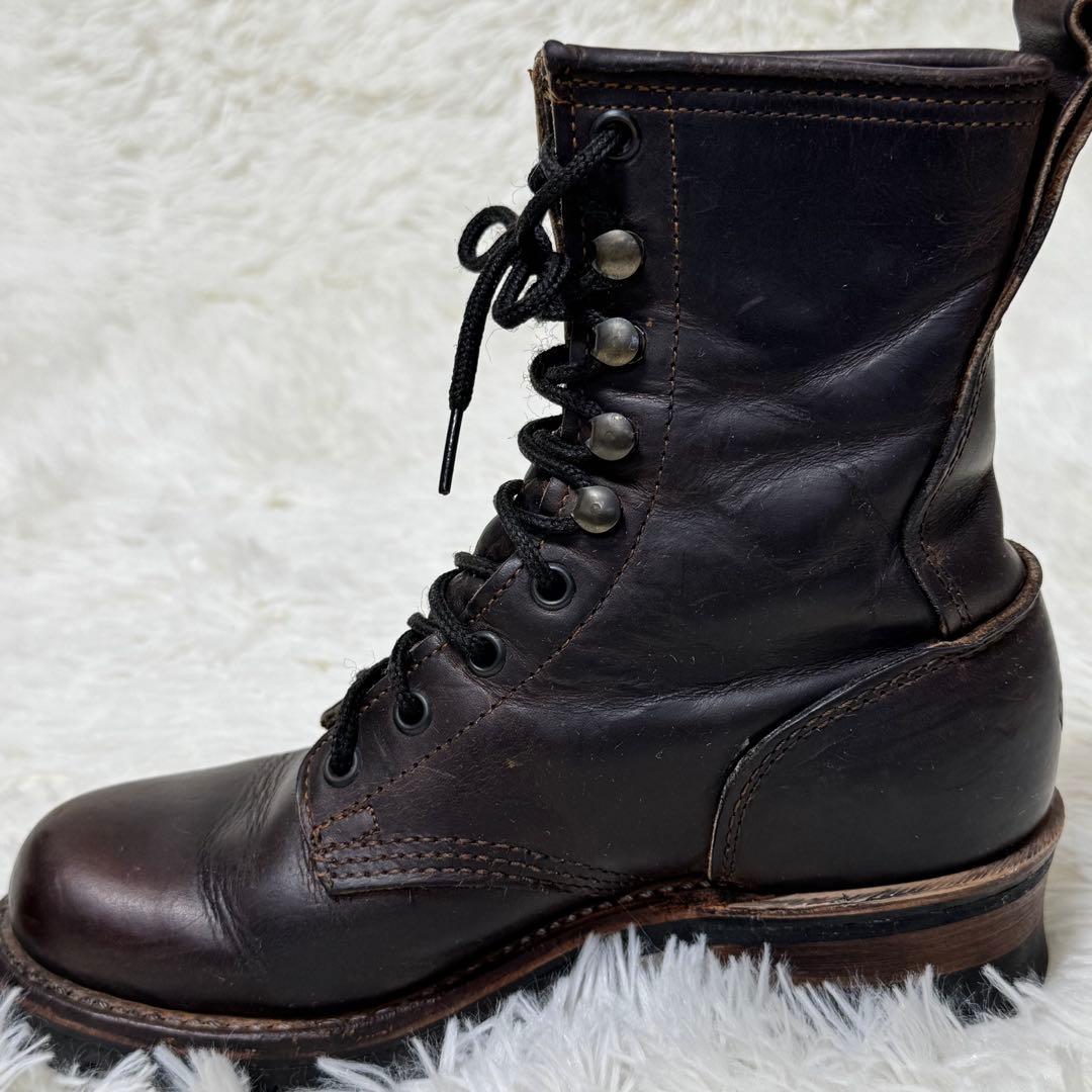 【希少・USA製】FRYE フライ ロガーブーツ 6M（24cm）ビブラムソール