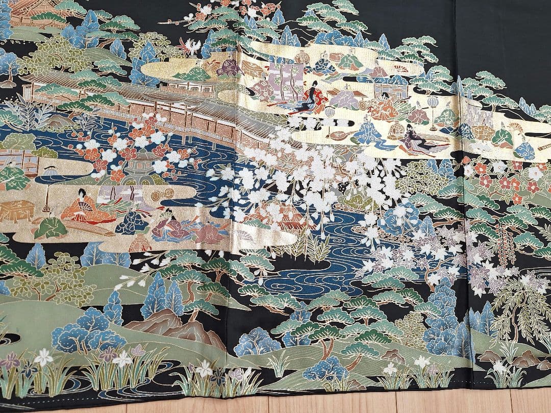 着物リメイクワンピース3679