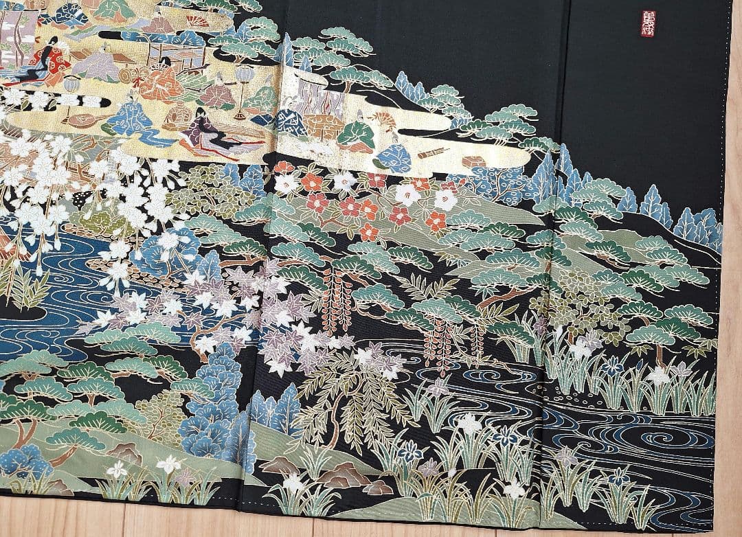 着物リメイクワンピース3679