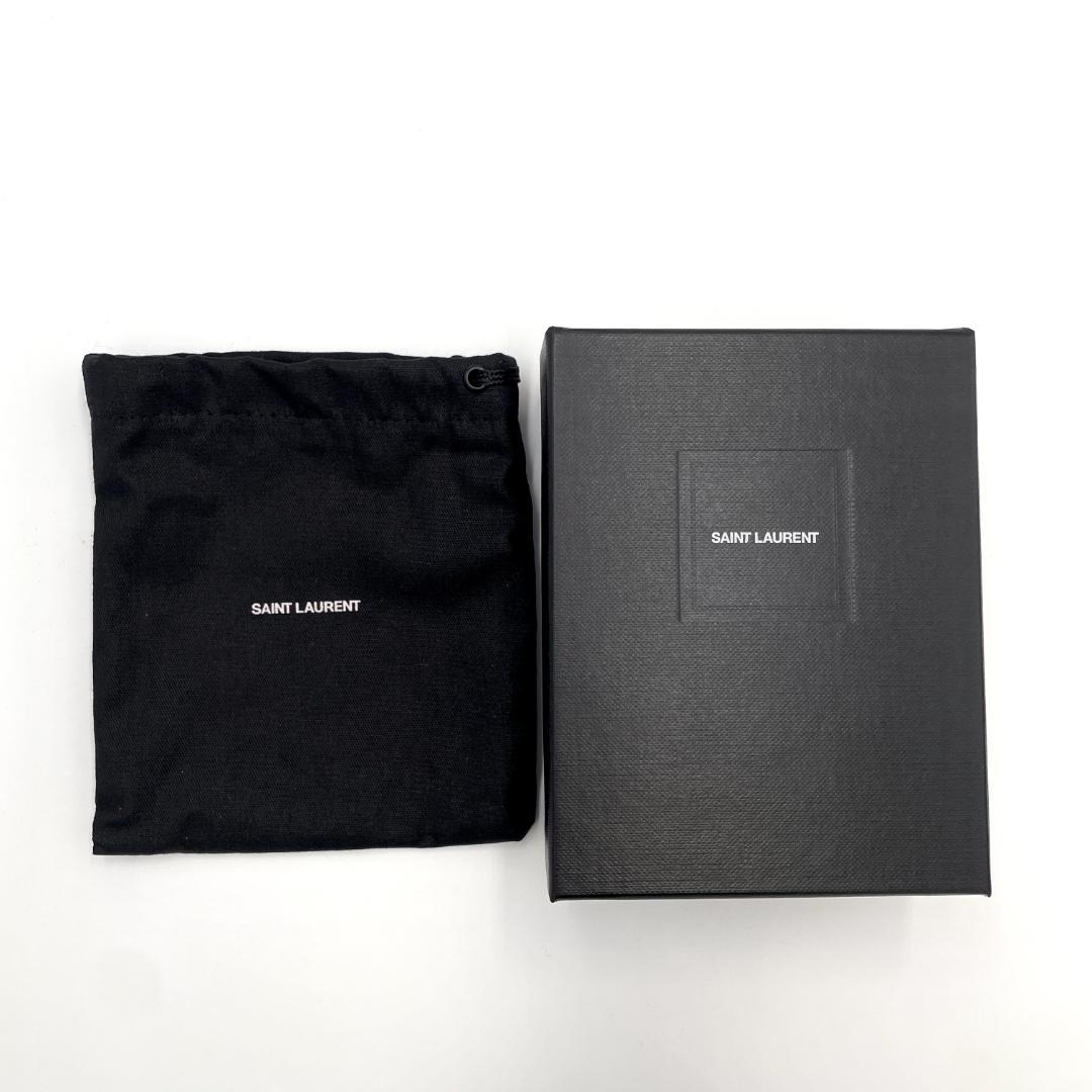 サンローラン ケース カードケース ラムスキン 黒 ブラック1495