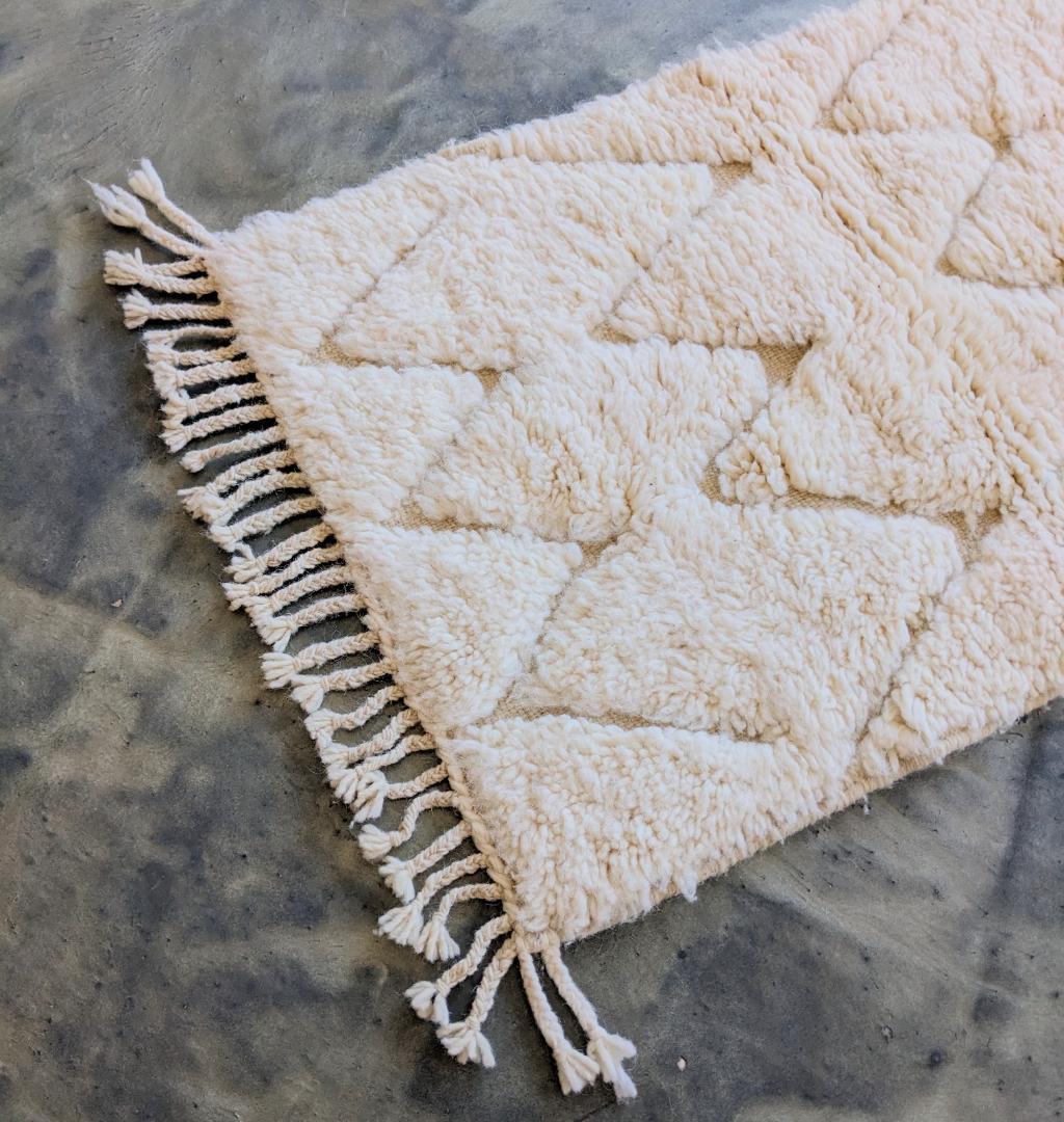 【週末限定セール】新品未使用モロッコミニベニワレンラグ-No.20 62×108