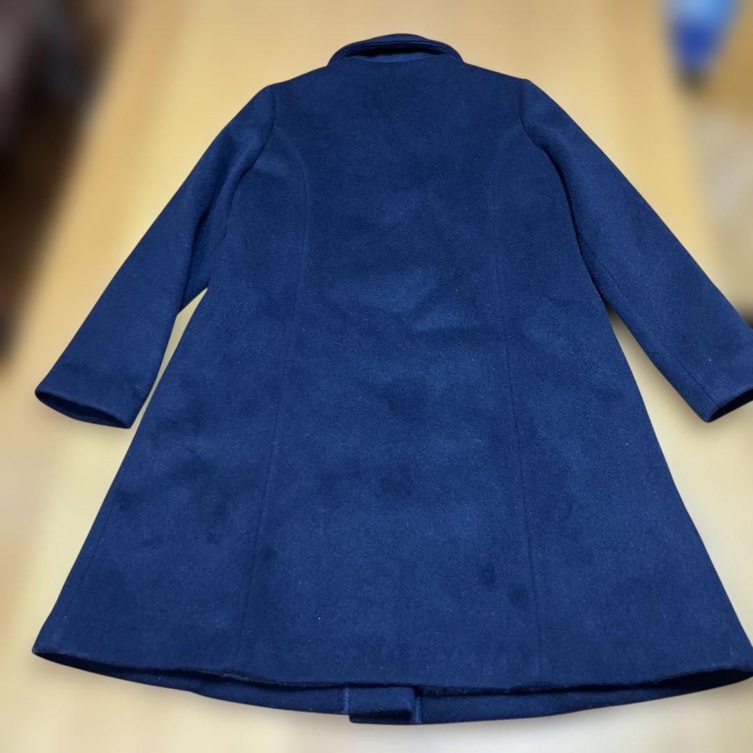 ど*ん様 familiar ネイビー ウールコート 150