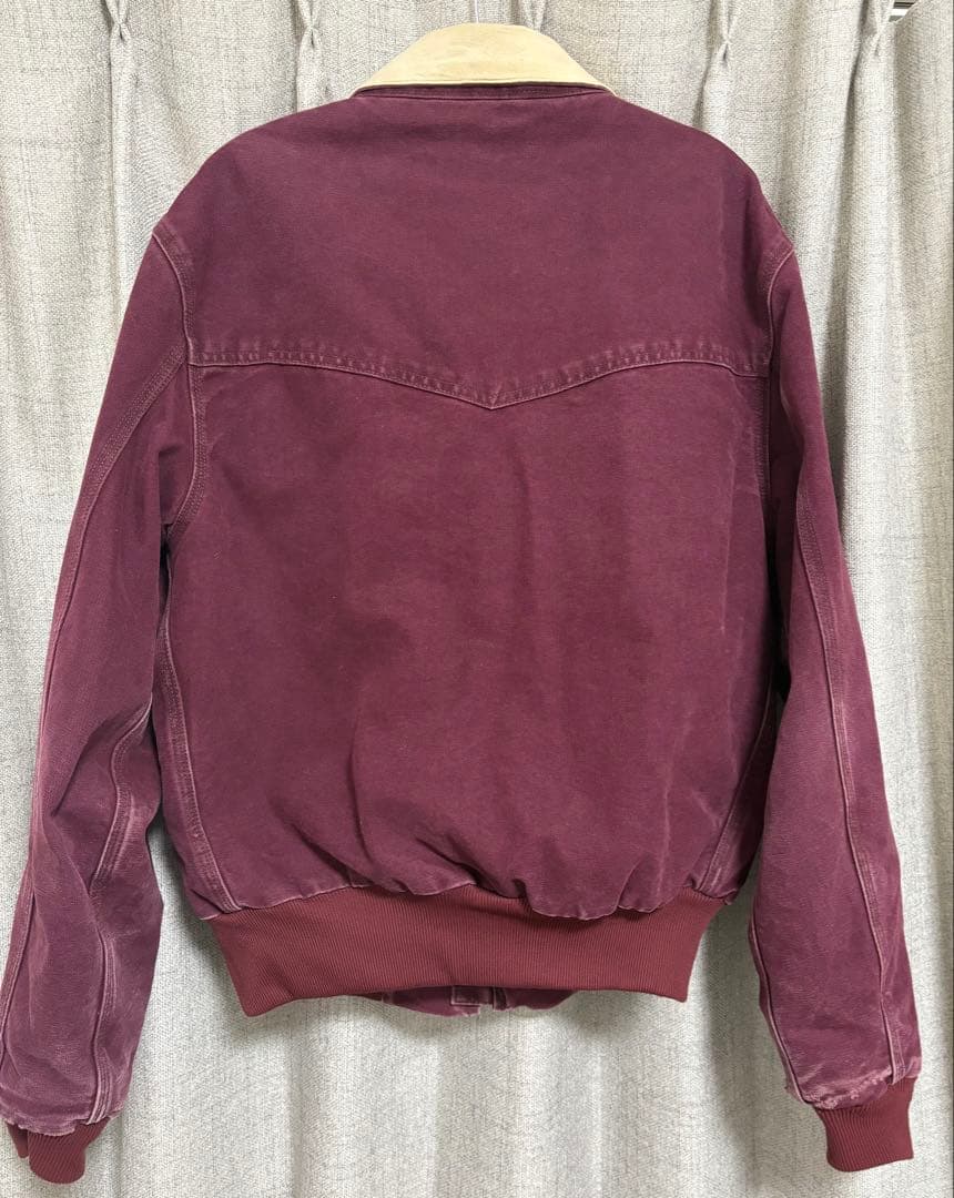 90s 希少色 カーハート サンタフェジャケット JQ2246 クリムゾン M