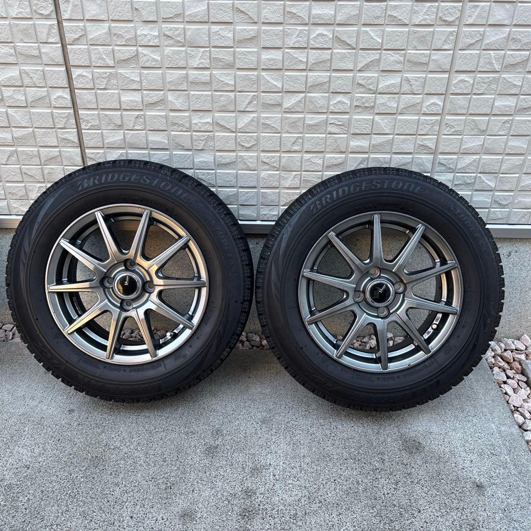 (2/2) スタッドレスタイヤ アルミホイールセット 2本分