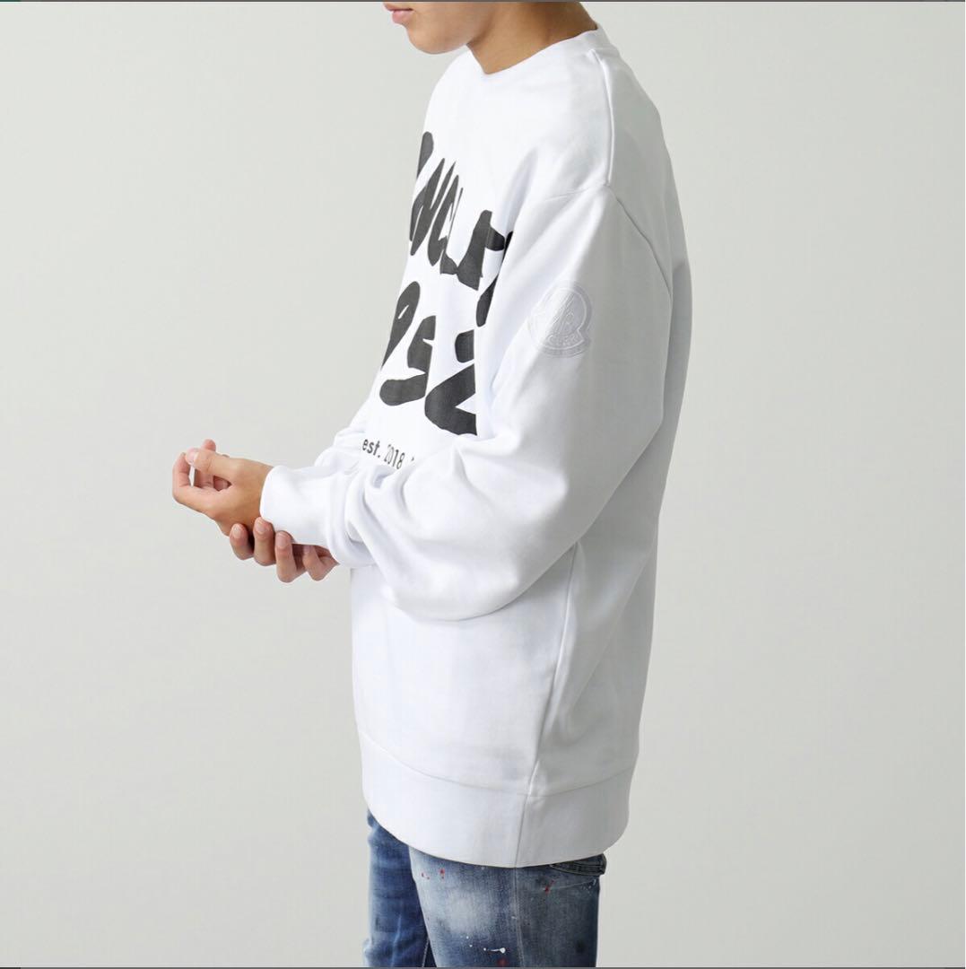 MONCLER トレーナー 白 スウェット オーバーサイズ 2 GENIUS