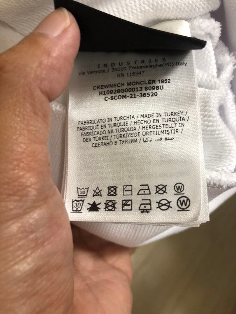 MONCLER トレーナー 白 スウェット オーバーサイズ 2 GENIUS