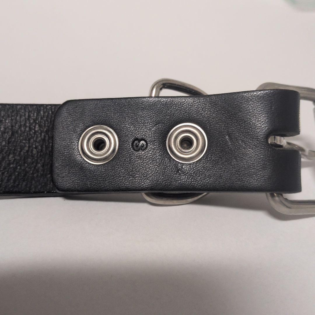 【未使用】666 2連ピラミッドベルト スタッズベルト