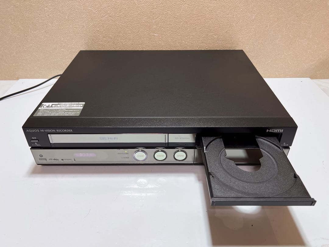 VHS・DVDレコーダー SHARP DV-ACV52 ギア交換品