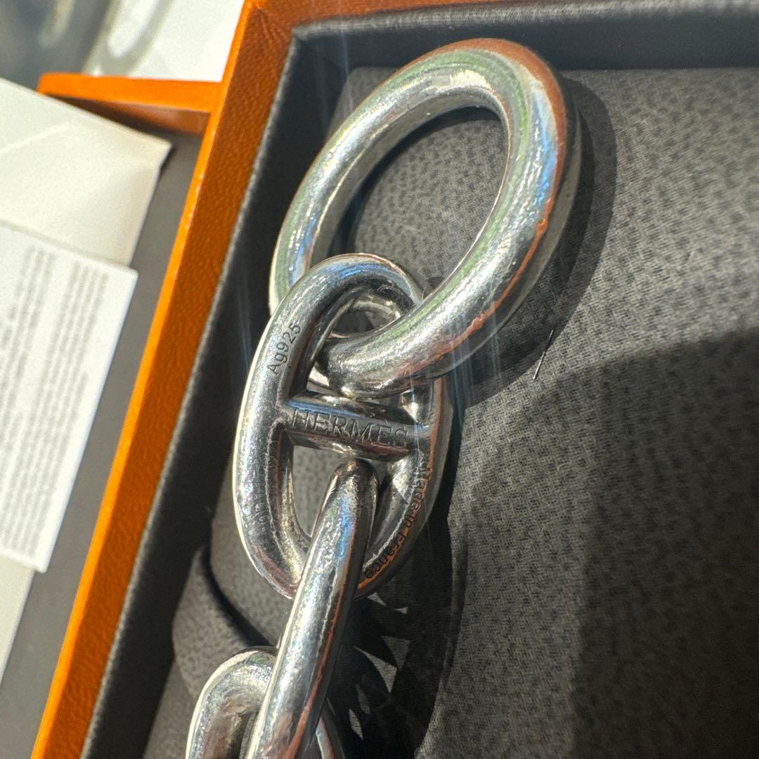 エルメス HERMÈS TGM12コマ　シェーヌダンクル ブレスレット