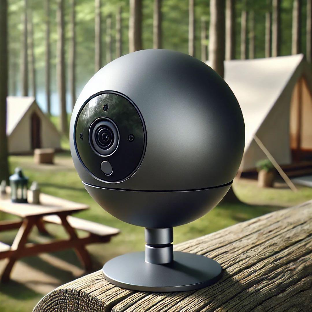 球形防犯カメラ グレー