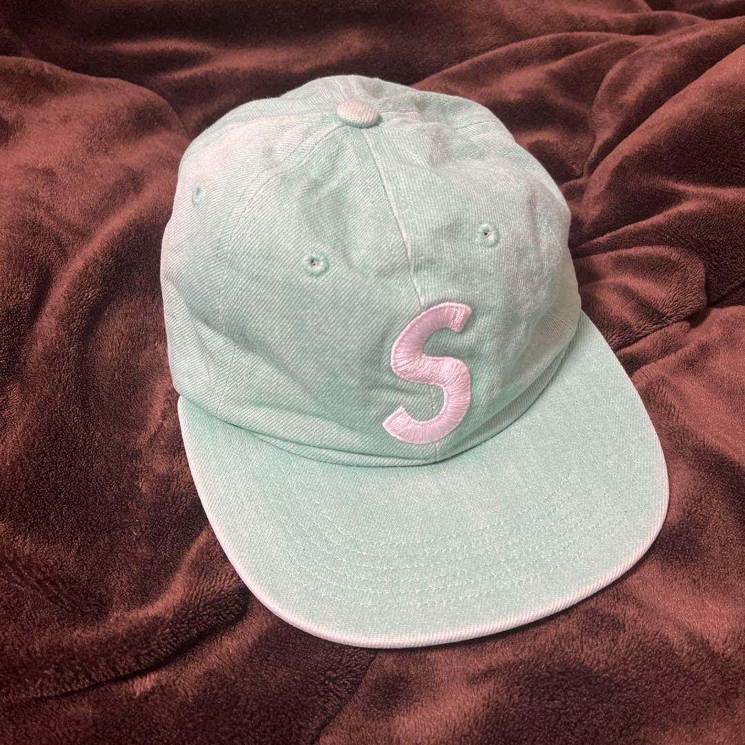 【希少】シュプリーム　S LOGO CAP キャップ　エメラルドグリーン