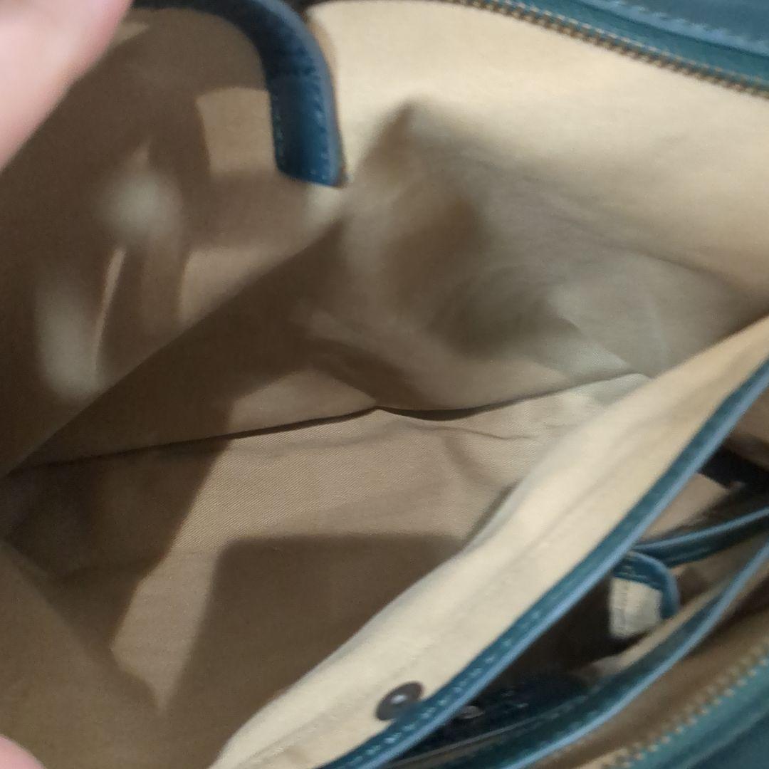 MOTHER HOUSE レザー　トートバッグ　アンティーク　グリーン