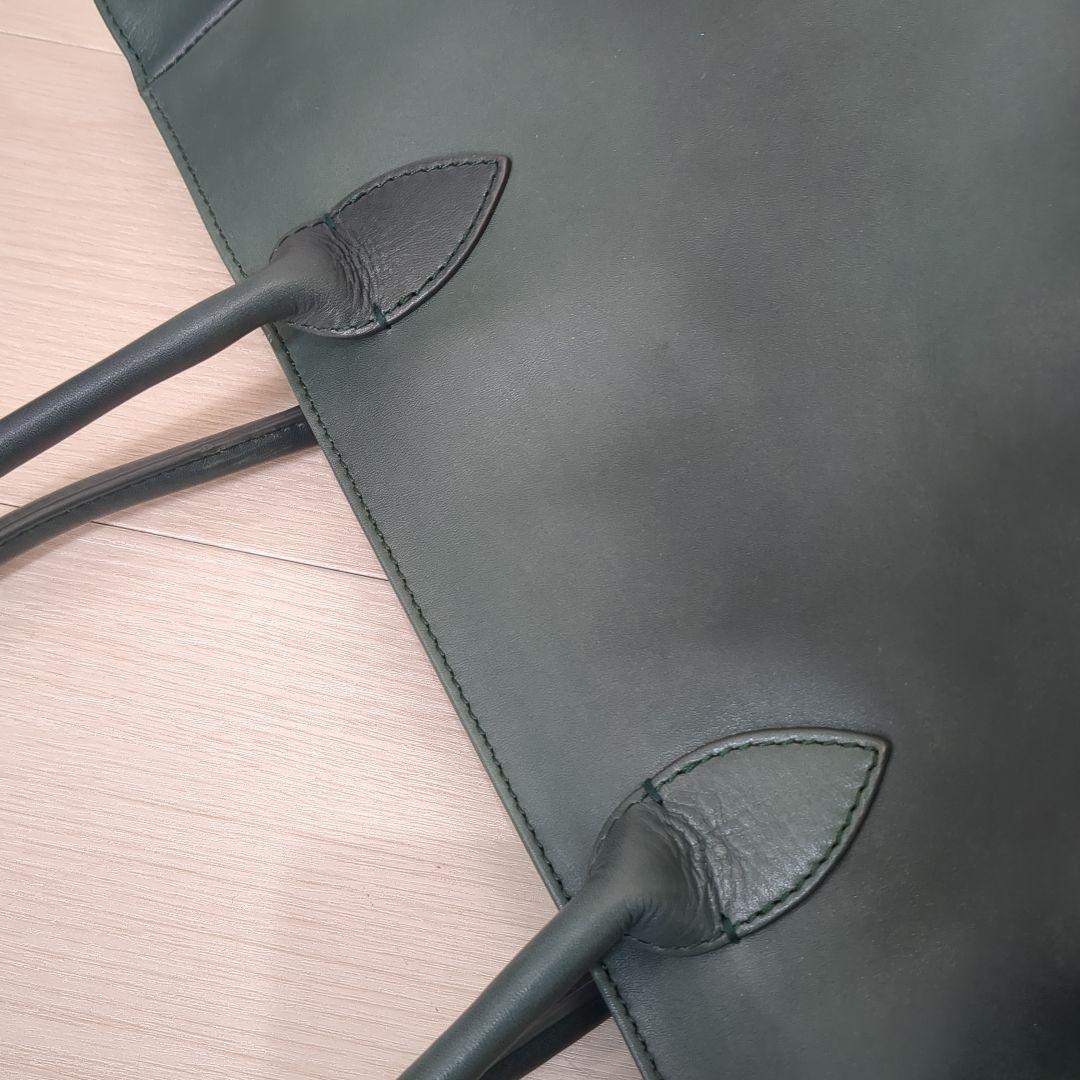 MOTHER HOUSE レザー　トートバッグ　アンティーク　グリーン