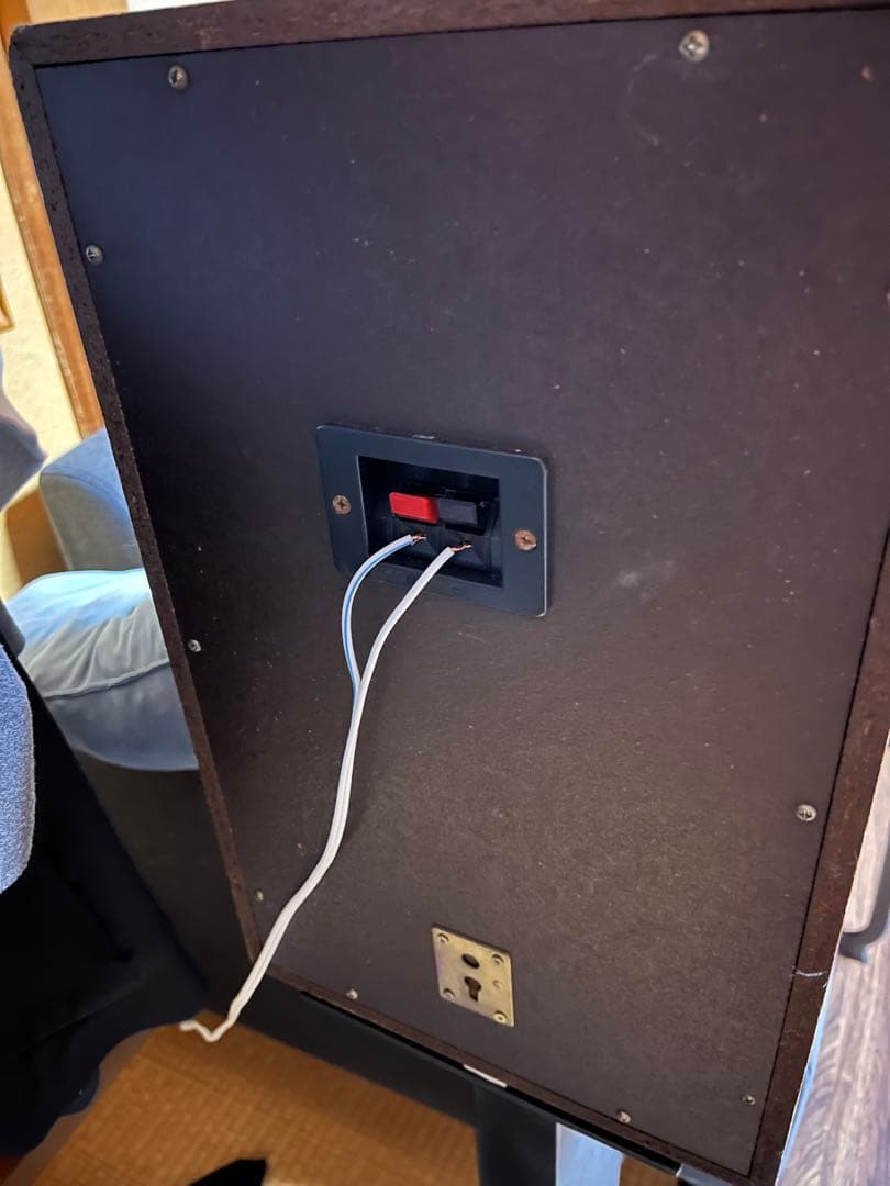 【良品】ヴィンテージ スピーカー ペア 木目調 音出し確認済み　スタンド無し