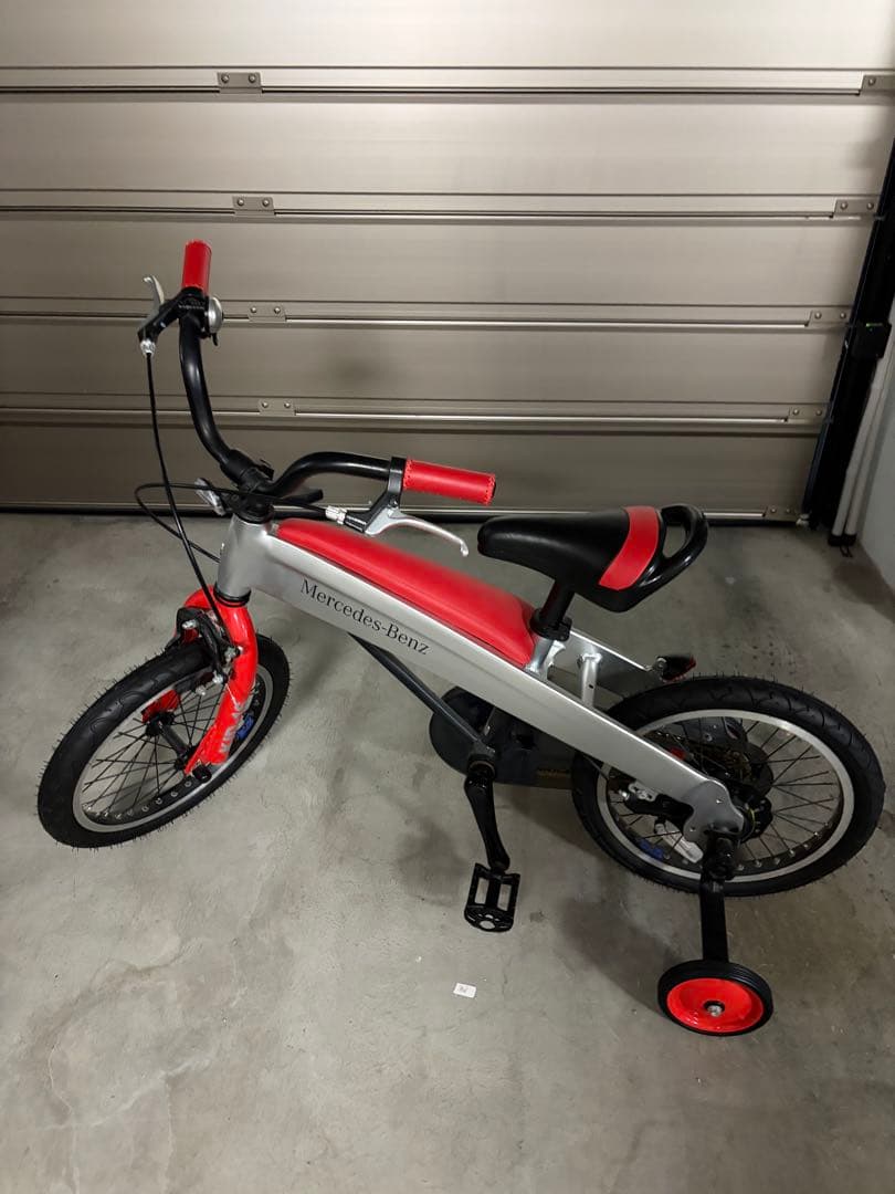 Mercedes-Benz キッズバイク シルバー/レッド　クリスマスプレゼント