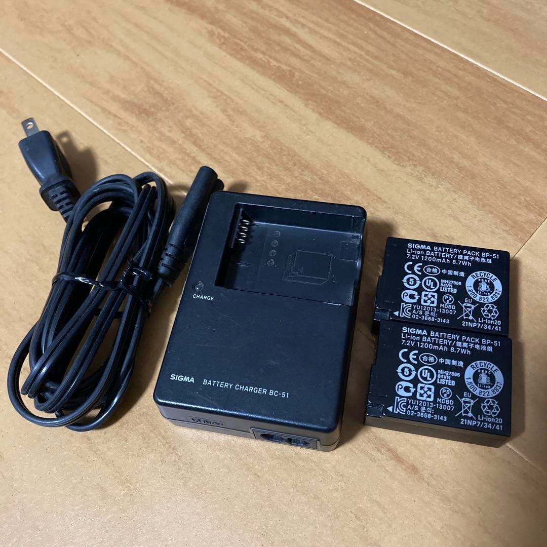 【美品】SIGMA シグマ BC-51 チャージャーなど計4点