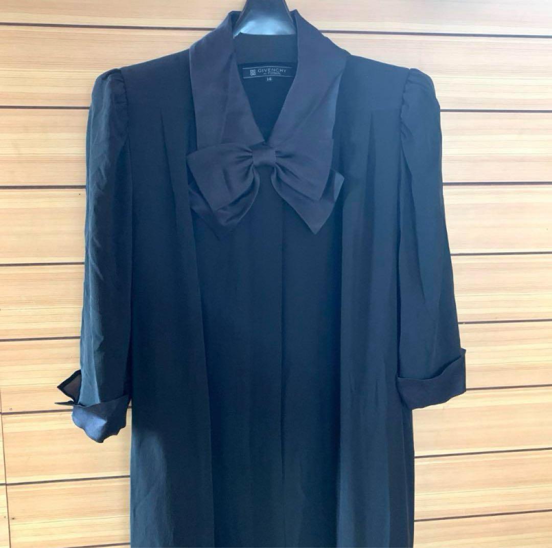 【最終値下げ】vintage ジバンシー ワンピース フォーマル XL 黒