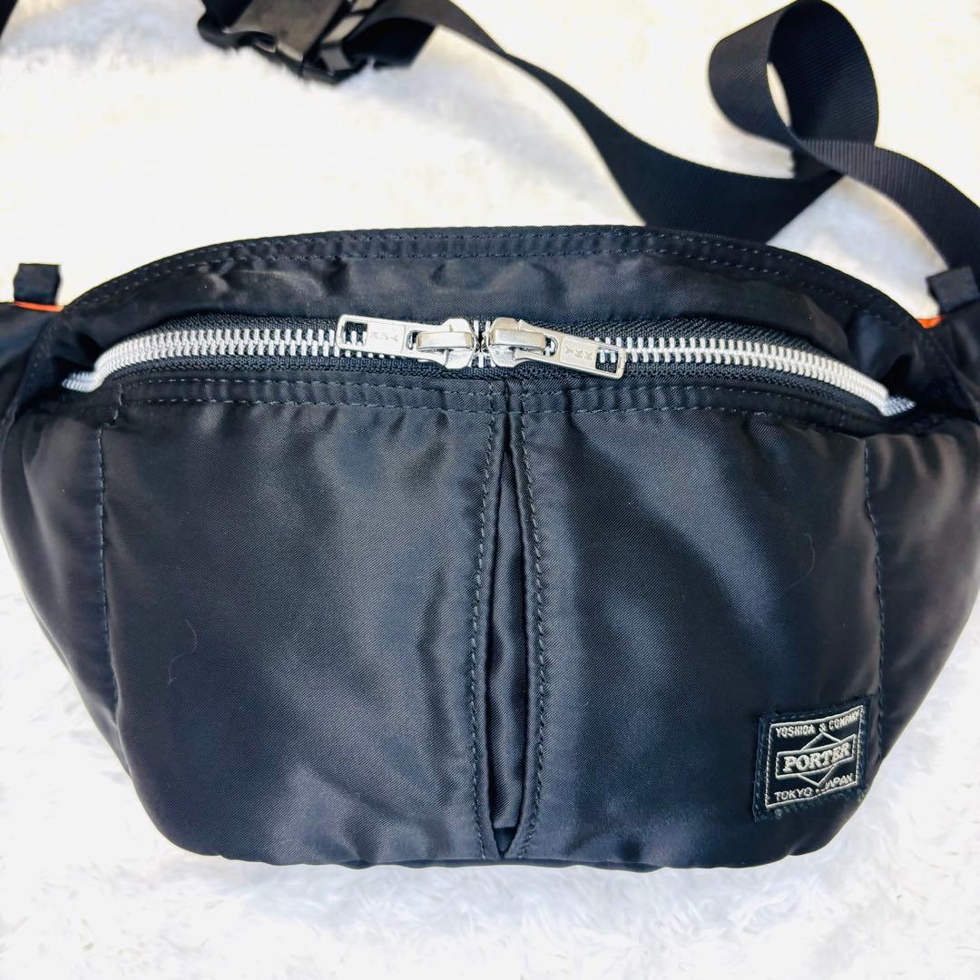PORTER タンカー ウエストバッグ 黒 ボディ 美品