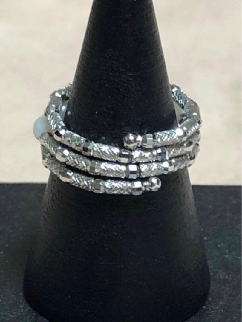 GSTV PT950 アコヤ真珠 フリーリング