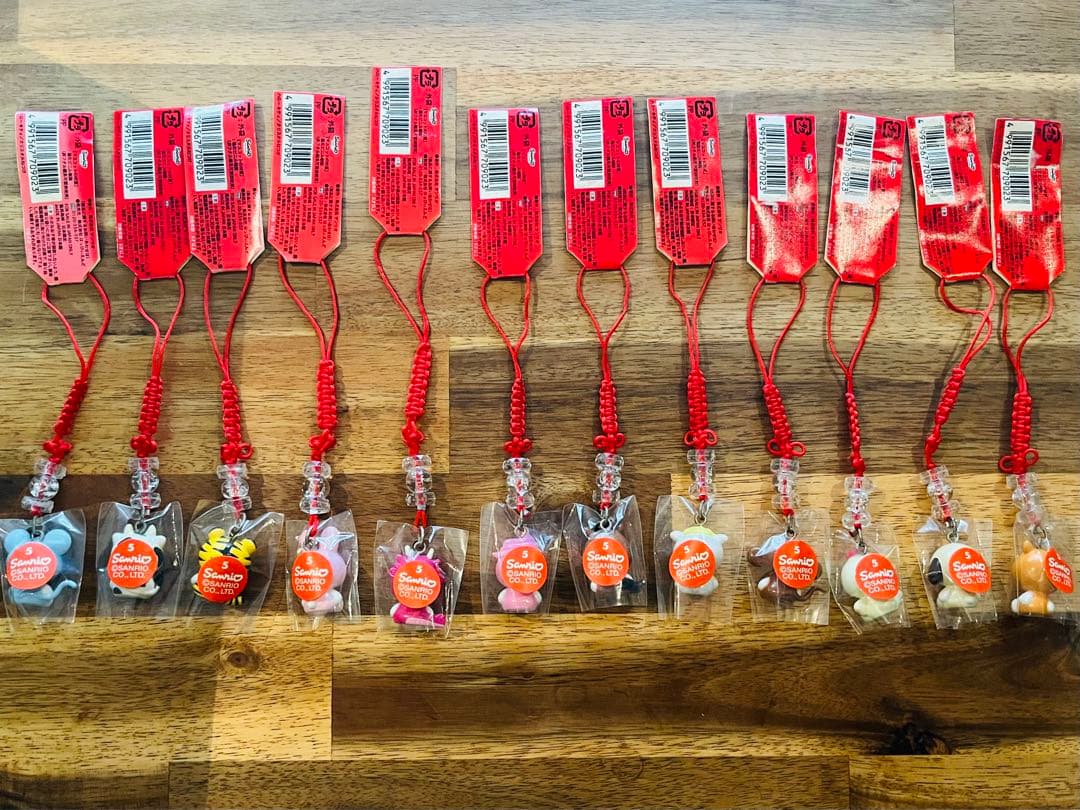 【新品】ご当地キティ 限定 十二支変身ver.コンプリート根付けストラップ