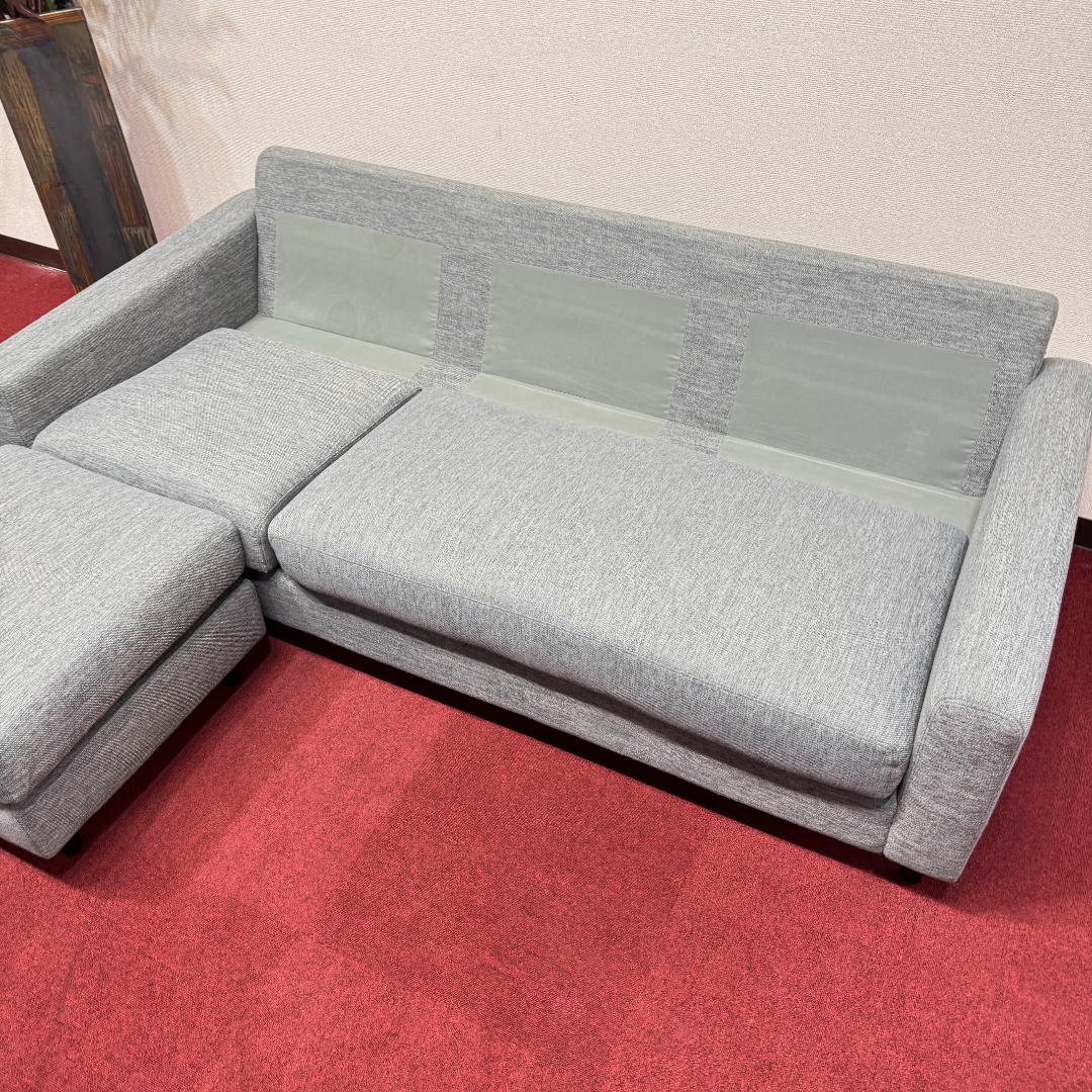 東京23区送料無料　ニトリ 3人掛けソファ カウチソファ オットマン付き