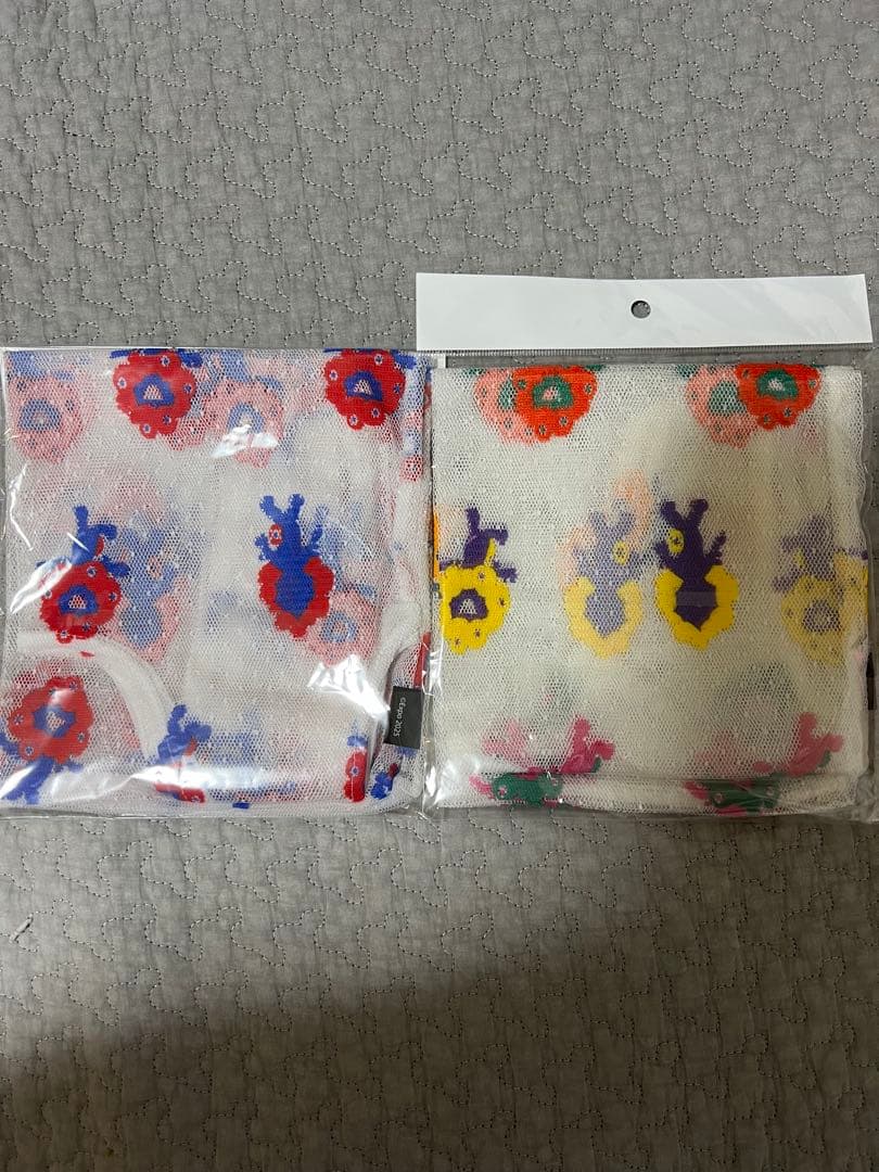 新品未開封）ミャクミャク　レース　エコバッグ　ボーダーカラー　ノーマル2点